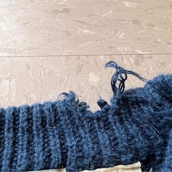 COPY - Vintage Navy Blue Knit Sweater - Picture 2 of 5